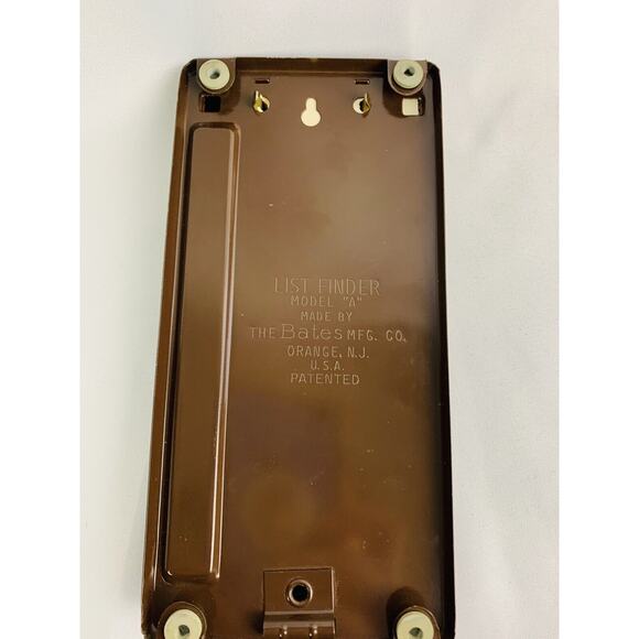 Vintage Bates List Finder Pop-Up Rolodex Model A Made in USA NJ - Picture 7 of 9